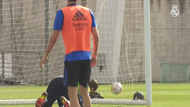 Vinicius Jr. in the first session of the week